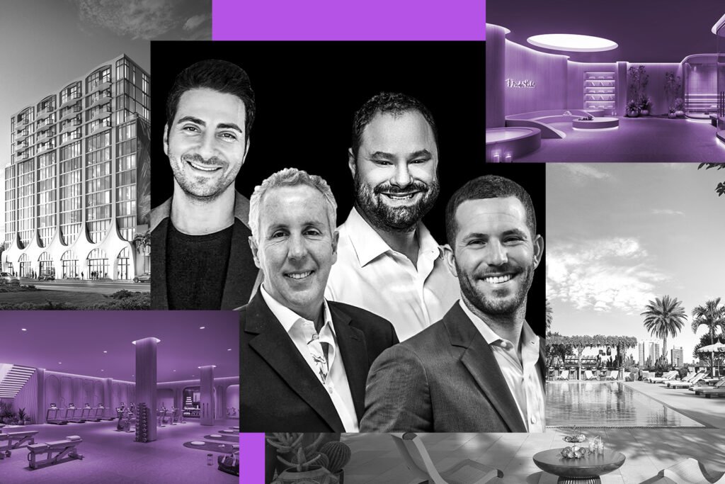 Lndmrk’s Alex Karakhanian with PMG's Kevin Maloney, Dan Kaplan and Ryan Shear with Frida Kahlo Wynwood Residences (ARX Creative).