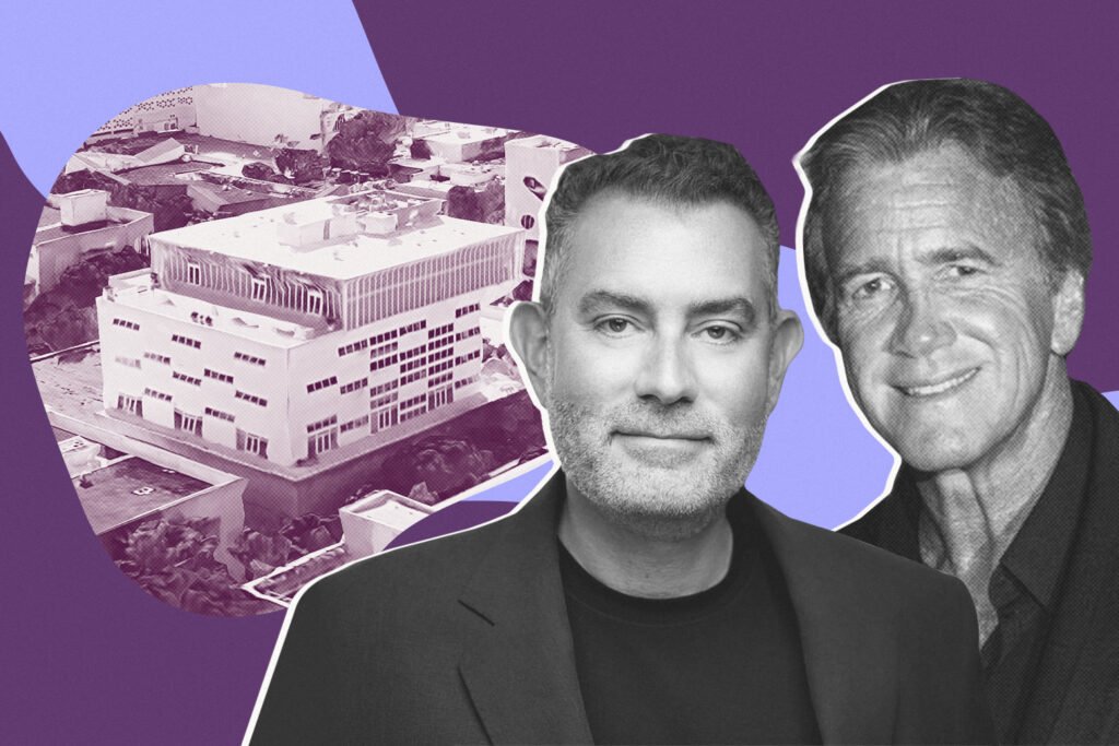 Pebb Capital’s Todd Rosenberg and Wharton Properties’ Jeff Sutton with 112 Northeast 41st Street (Pebb Capital, Google Maps, Getty).